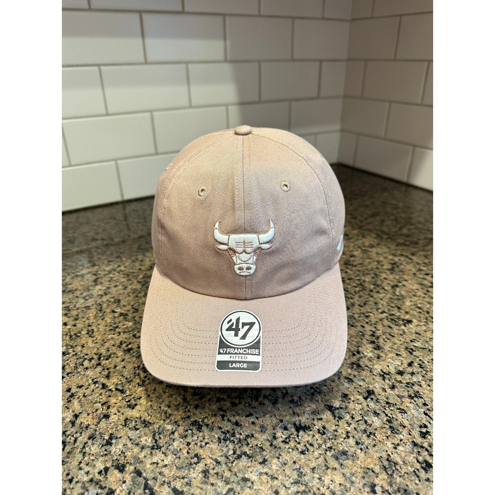 Chicago Bulls Hat '47 Franchise Fitted Large Taupe NBA Cotton Cap